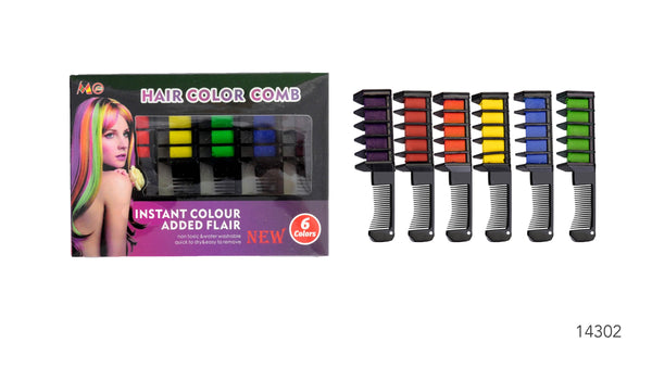 Coloured Hair Comb Set